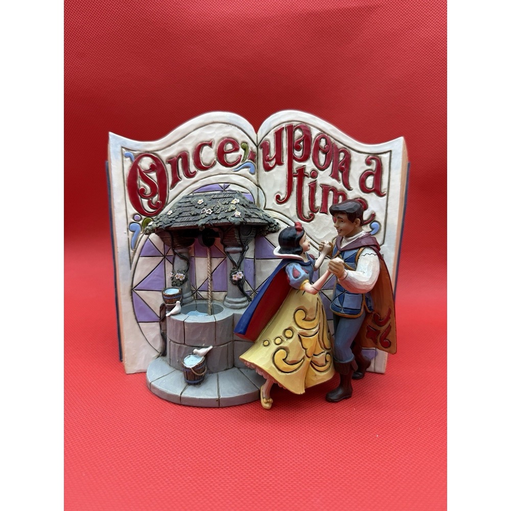 RARE Jim Shore Disney Storybook Snow White Prince Charming Figurine 4031481 Read